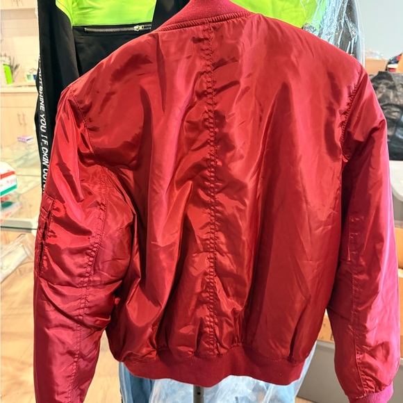 Red Bomber Jacket - Picture 2 of 3